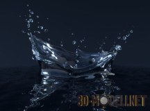 3d-модель Всплеск воды