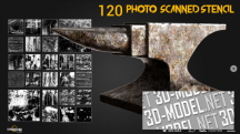 [Текстуры] 120+ Stencil library | Grunge - Flakes - Weathered wood & Scratches + painted walls | series 01