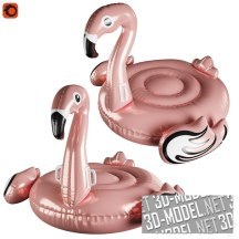 3d-модель Надувной круг фламинго