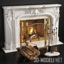 3d-модель Портал для камина Louis XIV