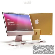 3d-модель Компьютер Apple iMac 2021