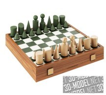 3d-модель Шахматы Faux Leather и Felt Chess Set от The Conran Shop