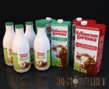 3d-модель Молочные продукты «Кубанская бурёнка»