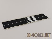 3d-модель Road strait low-poly