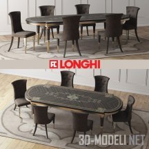 3d-модель Стол и стул Fratelli Longhi