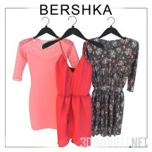 3d-модель Три платья Bershka
