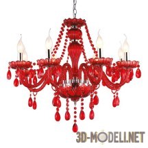 3d-модель Роскошная красная люстра Decorative Classic TEATRO
