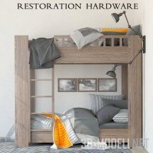 Двухъярусная кровать Callum bunk от Restoration Hardware