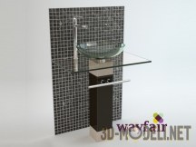 3d-модель Умывальник с тумбочкой 23 Inch Single Bathroom Vanity Set 1