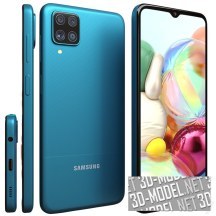 3d-модель Смартфон Samsung Galaxy A12