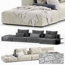 3d-модель Современный диван Westside от Poliform