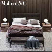 3d-модель Кровать Molteni&C Anton