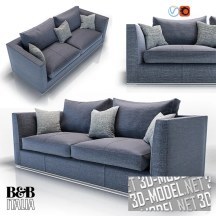 3d-модель Двухместный диван Richard от B&B Italia