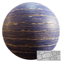 Текстура (материал): Деревянные планки с синей краской 61-49