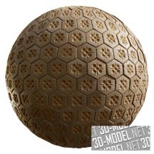 Текстура (материал): Древняя тротуарная плитка с узором 60_78
