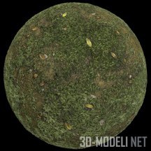 Текстура (материал): Стилизованная трава с листьями