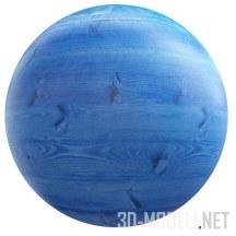 Текстура (материал): Окрашенное в синий цвет дерево 02