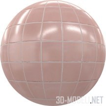Текстура (материал): Розовый кафель