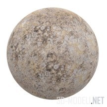 Текстура (материал): Темно бежевый грубый камень