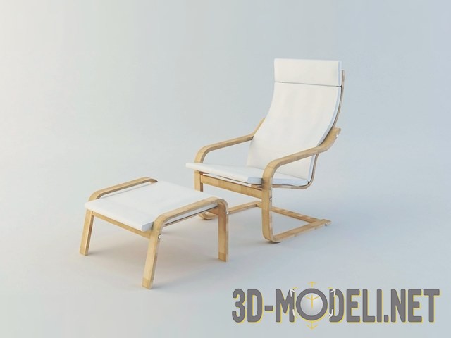3D модель – Кресло IKEA POANG