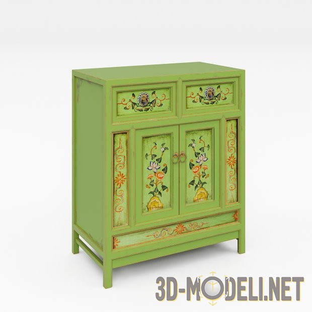 Китайская тумбочка для одежды