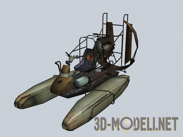 3d РјРѕРґРµР»СЊ Транспорт Airboat из Half-Life 2