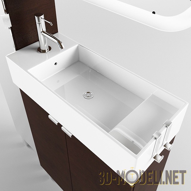 3D модель – Набор мебели для ванной комнаты Ikea