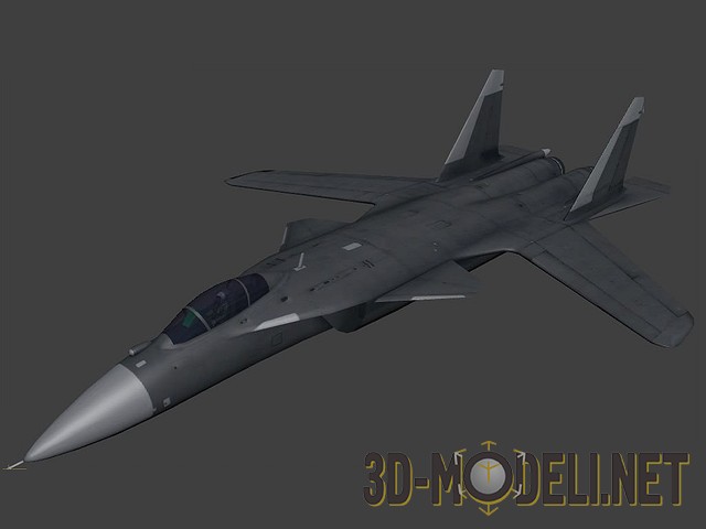 3D-модель истребителя Su-47 Berkut из видеоигры "Tom Clancy's H.A...
