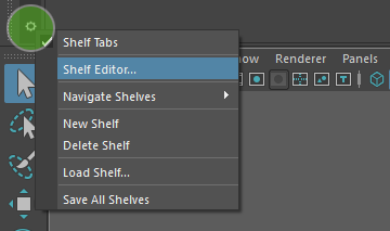 Создание собственных полок Shelves в Maya 2016