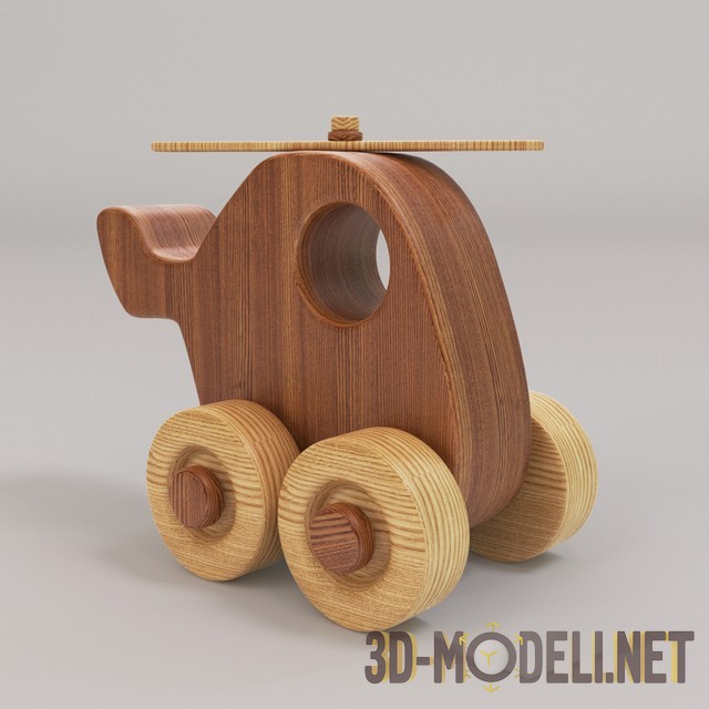 3D модель – Деревянные игрушки