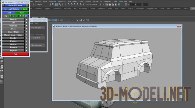 Делаем микроавтобус в Maya – Урок 2: развертка и текстуры