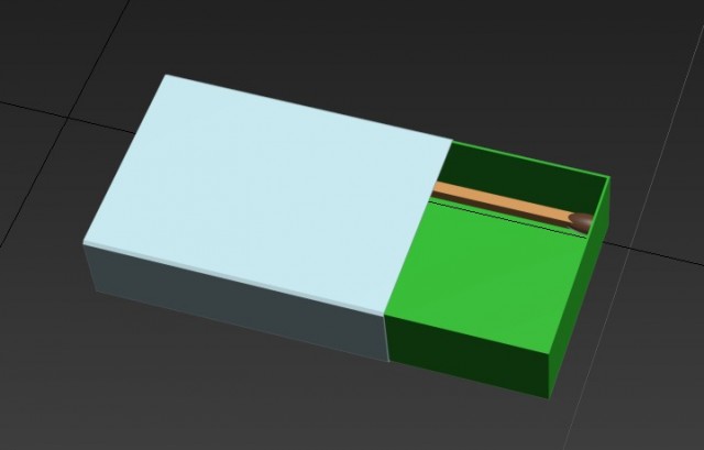 3ds Max уроки – создаем спичечный коробок со спичками