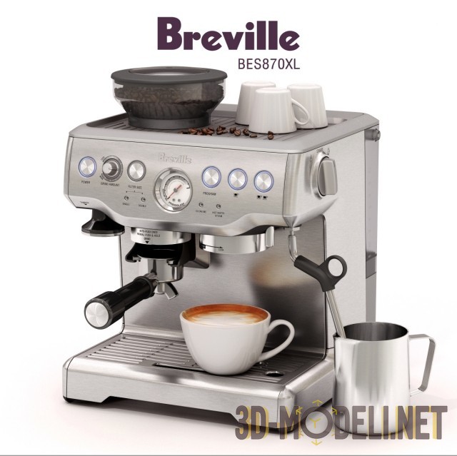 3D модель – Кофемашина Breville The Barista Express Coffee