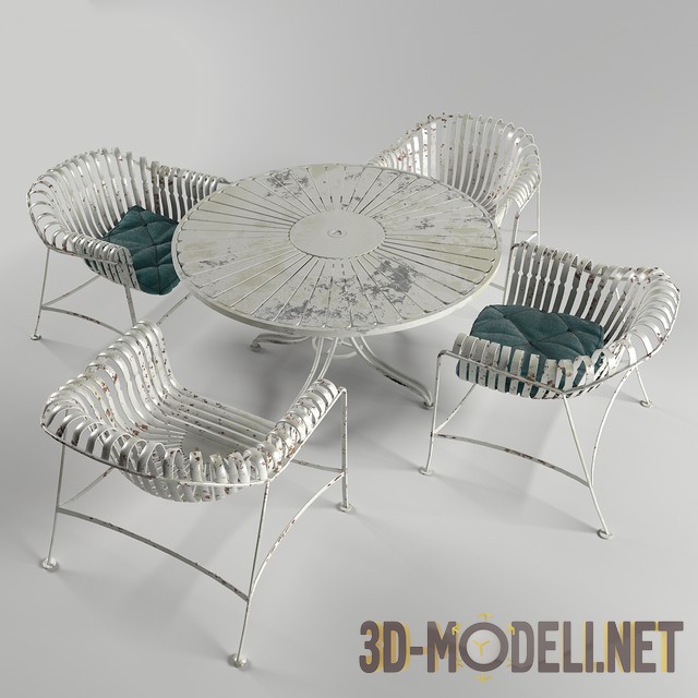3D модель –  садовой мебели