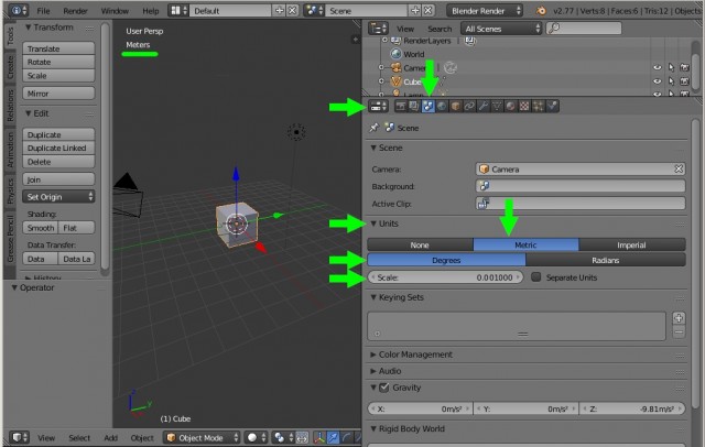 Blender: точное построение 3d модели по заданным параметрам с их измерением