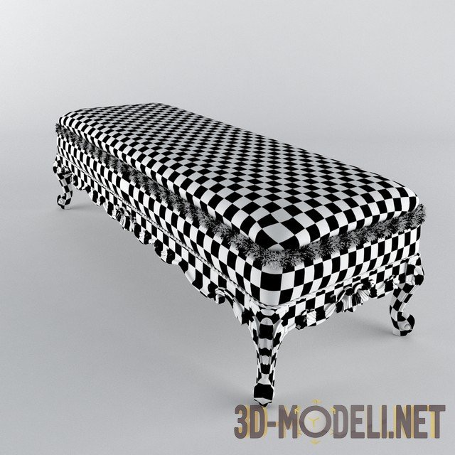 3D модель – Прикроватная кушетка 12514 Modenese Gastone