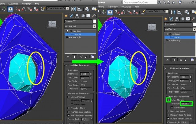 3ds max как уменьшить количество полигонов