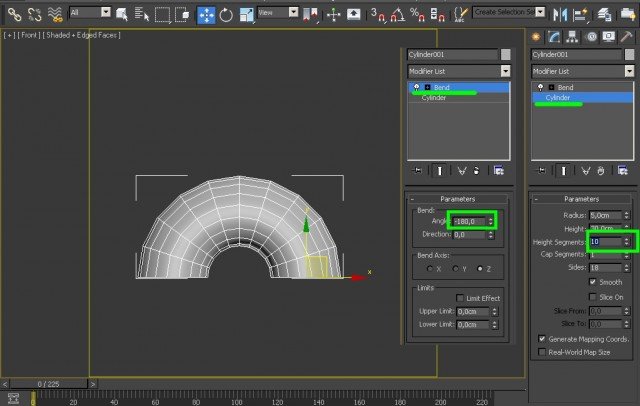 Как развернуть цилиндр 3d max