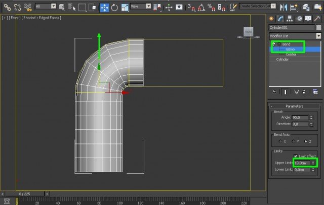 Как развернуть цилиндр 3d max