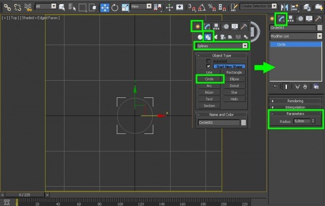 Как развернуть цилиндр 3d max