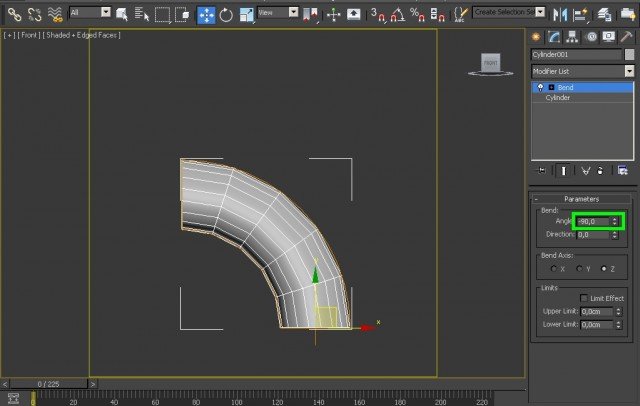 Как развернуть цилиндр 3d max