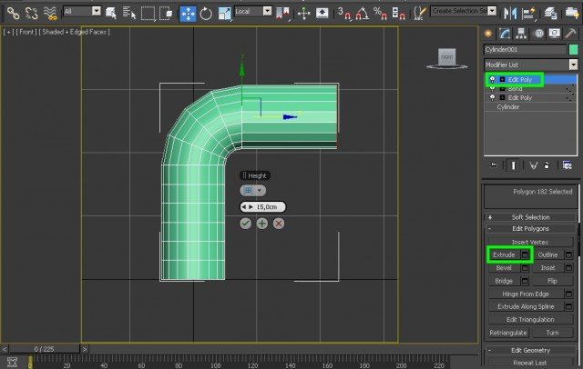 Как развернуть цилиндр 3d max