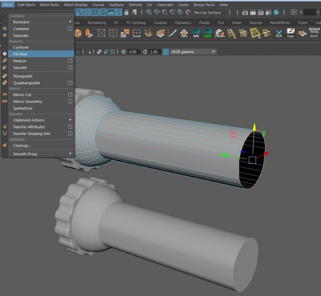 Создание фонарика в Maya, рендер Keyshot