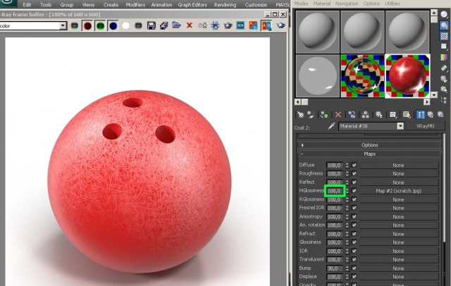 V-Ray: создание царапин при помощи «VRayBlendMtl»