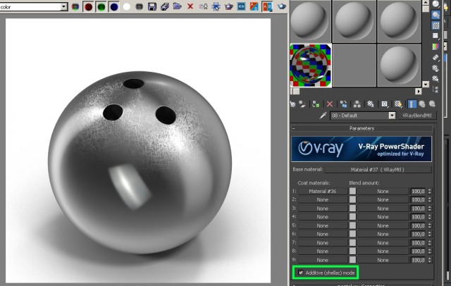 V-Ray: создание царапин при помощи «VRayBlendMtl»