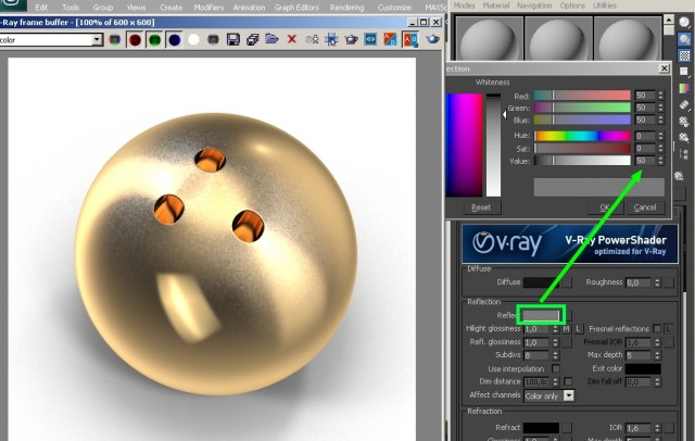V-Ray: создание царапин при помощи «VRayBlendMtl»