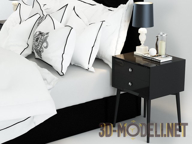 Кровать с тумбочками от ISTIKBAL Кровать с тумбочками от ISTIKBAL