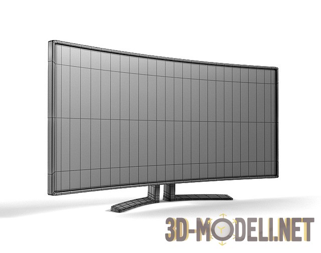 3D модель – Изогнутый широкоформатный монитор