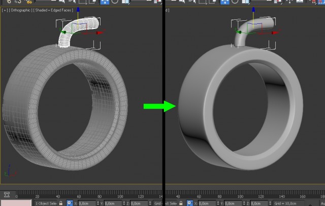 3ds Max – моделирование спортивной штанги