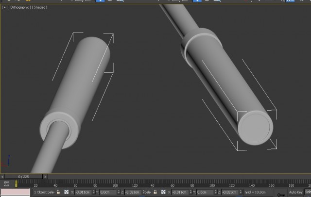 3ds Max – моделирование спортивной штанги